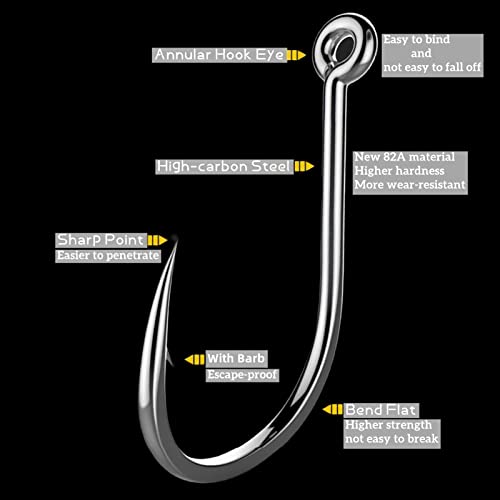 Fishing Hooks Freshwater Saltwater Fish Hooks Bulk Fishing Hooks Set 600PCS Worm Catfish Hooks Fish Gear Equipment Supplies