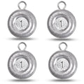 Disc Sinkers Fishing Weights, Coin Fishing Sinkers Weights Saltwater Surf Fishing Weights Bottom Drifting Trolling Catfishing Fishing Sinkers Saltwater Gear Tackle 1oz 2oz 3oz 4oz 5oz 6oz 8oz - style: 1 Ounce, 4 Pack