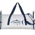 THKFISH Insulated Fish Cooler Bag, Fish Kill Bag for Caught Fish Ice Cold - color: White-Blue, size: 40*16IN