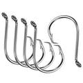 PATIKIL Fishing Circle Hooks, Carbon Steel Offset Hook with Barbs for Freshwater Saltwater - size: 34mm/1.34"