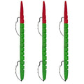 Delong Lures Fishing Lures, Made in America, Pre-Rigged Weedless Bass Lures for Fishing, Segemented Soft Platisc Fishing Bait, Fishing Worm Lure, Fishing Tackle Kit - color: Watermelon