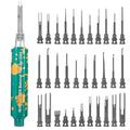 JRready JRDDS Pin Extractor Tool with 33Pcs Replacement Tips Electrical Terminal Release Tool Compatible with Deutsch AMP/TE Molex Delphi JST Harting Connectors Pin Extractor - size: 1PC Extractor Handle with 33PCS Replacement Tips
