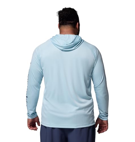 Columbia Men's PFG Terminal Tackle Hoodie - color: Marine Light/Nocturnal Logo, size: Small