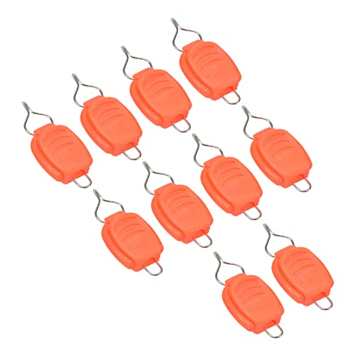 PATIKIL Fishing Line Holders, Baitcasting Reel Fishing Line Holder Clip Buckle Stopper Line Keeper Accessories - color: Orange