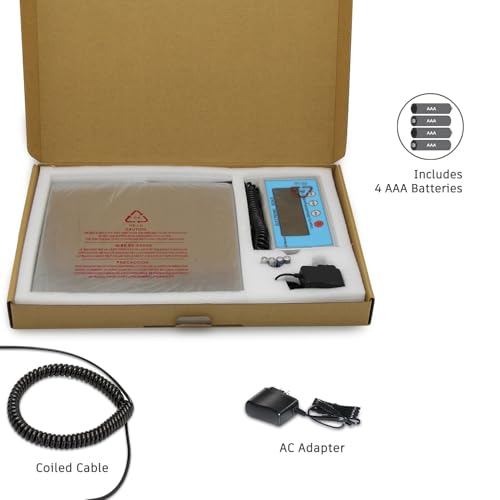 Shipping Scale 440lb with High Accuracy, Heavy Duty Stainless Steel Postal Scale with Hold/Tare, Digital Shipping Scale for Packages/Luggage/Post Office/Home, Battery & AC/DC Adapter