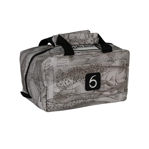 6th Sense Fishing Small Bait Bag – Durable Soft-Sided Storage for Bass Fishing, Salt Water, and Crappie Fishing (Inshore - Gray) - color: Inshore - Gray