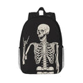 Halloween Skeleton Funny Skull Backpack For Teenage Girls And Boys Cute Kids Backpacks Children School Bag - color: Halloween Skeleton Funny Skull