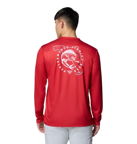 Columbia Men's Terminal Tackle PFG Statetriot Long Sleeve - color: Red Spark/Clean Line Pride Fl Dorado, size: X-Large