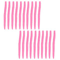 Soft Plastic Worms for Bass Fishing 20pcs FS/RE-09 | Salted ,Soft Plastic ,Fishing Lures ,with Hook Slot ,5.31in ,Saltwater Freshwater ,Bass Baits - color: Color H