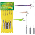 Drop Shot Rigs for Bass Fishing Ready Rig with Hooks and Sinker Weights - color: Hook Size 2/0-Weight 3/8 oz-Qty 5