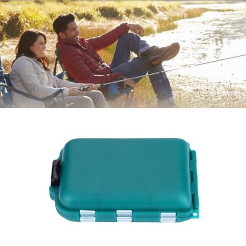 Layer Fishing Tackle Box – 10-Slot Portable Lure & Hook Organizer Storage Case for Baits & Terminal Tackle, Compact Design for Shore & Boat Fishing