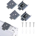 coolaroo Replacement Parts - Outside Mounted Blinds Curtain Rod Bracket Attachment, Vertical Blinds Replacement Parts, Deer Blind Brackets & mini Blind Brackets for Blinds Replacement - color: Gray, size: 2 SET