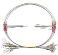 YOTO Fishing Tackle Leaders,Hi-Low Rig,Double Arms Saltwater Stainless Steel Leader with Swivels,High-Strength Fish Wire Gear Equipment, Fishing Gift - color: B1-29.5" 70lb-12pcs