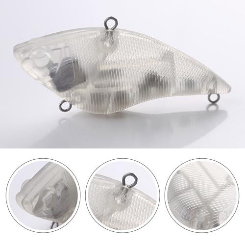 20pcs/25pcs Fishing Blanks Lures Kit Fishing Topwater Unpainted Swimbait Unpainted Crankbaits Hard Baits DIY Lure for Bass Salmon Trout Saltwater and Freshwater - color: 20PCS 2.87″/0.52oz