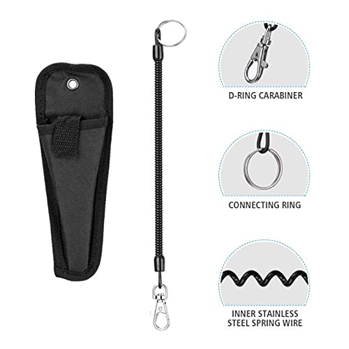 Fishing Gear Fishing Gifts for Men,Fishing Stuff,Aluminum Fishing Pliers Fly Fishing Accessories Fish Lip Gripper Saltwater Resistant Fishing Tools with Sheath and Telescopic Lanyard
