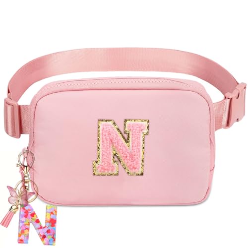 Initia Belt Bag - Waist Pack for Girls & Teen Girls, Ages 8-12 - Trendy Small Fanny Packs for Birthday Gifts - color: Pink, style: N