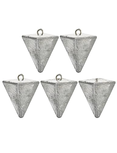 BLUEWING Pyramid Sinkers Lead Fishing Weights 1oz,2oz,3oz,5oz,8oz,10oz,12oz,16oz,32oz for Saltwater - style: #15 16oz, 1Pack