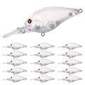 20pcs/25pcs Fishing Blanks Lures Kit Fishing Topwater Unpainted Swimbait Unpainted Crankbaits Hard Baits DIY Lure for Bass Salmon Trout Saltwater and Freshwater - color: 25PCS 3.53″/0.38oz