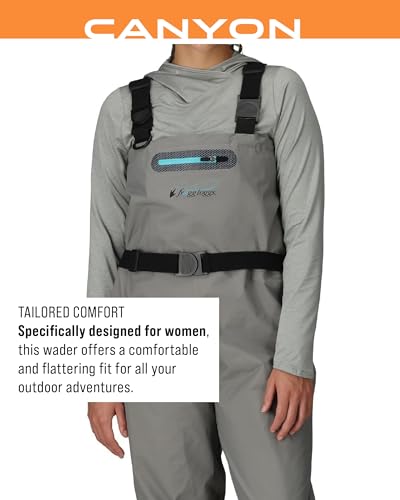 FROGG TOGGS Women's Waterproof Canyon Fishing Stockingfoot Chest Wader for Fishing - size: Medium