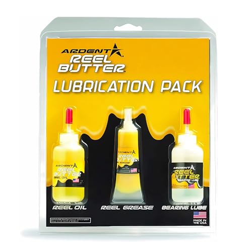 Ardent Freshwater Fishing Reel Care Pack, Long Lasting Protection, Prevent Corrosion, Smooth Casting, Made in The USA - size: Reel Butter Lubrication 3 Pack