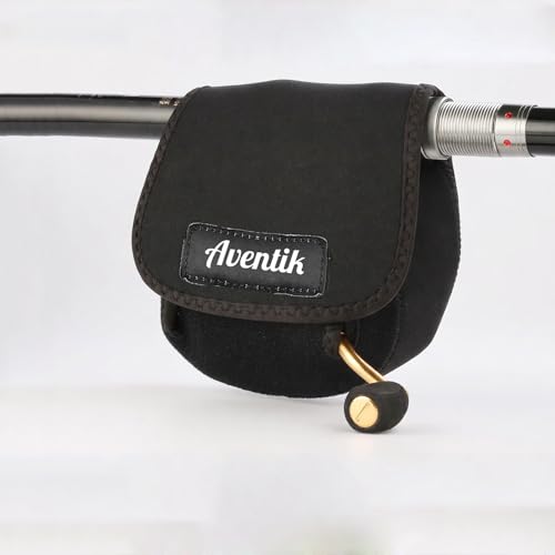 Aventik Spinning Reel Cover Storage Baitcasting Trolling Fishing Reel Protective Case Pouch Sleeve Gloves Fishing Bags Fits 1000-6000 Series(L(5000-6000reels)-1PACK) - size: 1PC-L(5000-6000reels)