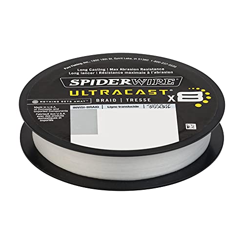 SpiderWire UltraCast Braided Fishing Line with Berkley Vanish Dual Fishing Spool - color: Translucent/Clear