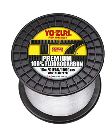 Yo-Zuri T7-16LB-CL-1000YD: T-7 Premium Fluorocarbon 16Lb 1000Yd, Clear