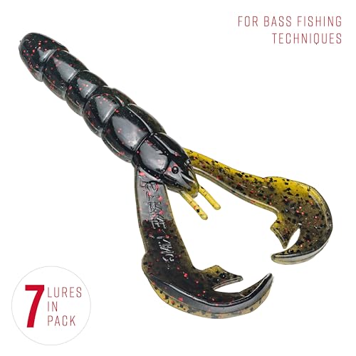 Strike King Rage Tail Craw - color: California Craw, size: 4 inch