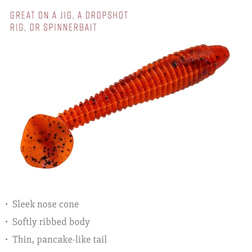 Lew's Rage Swimmer - color: 900 - Fire Craw, size: 3.75"