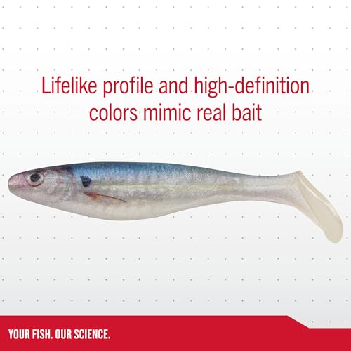 Berkley PowerBait The Champ Swimmer Fishing Soft Bait - color: Assorted - HD Yellow Perch / HD HD Bluegill, size: 3.8"