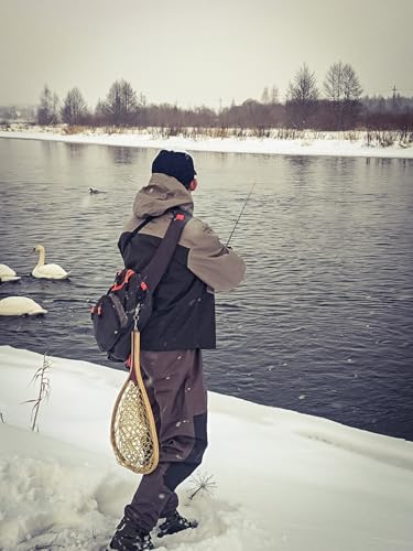 Raprance Fly Fishing Sling Pack Chest Bag Fishing Tackle Storage Shoulder Bag