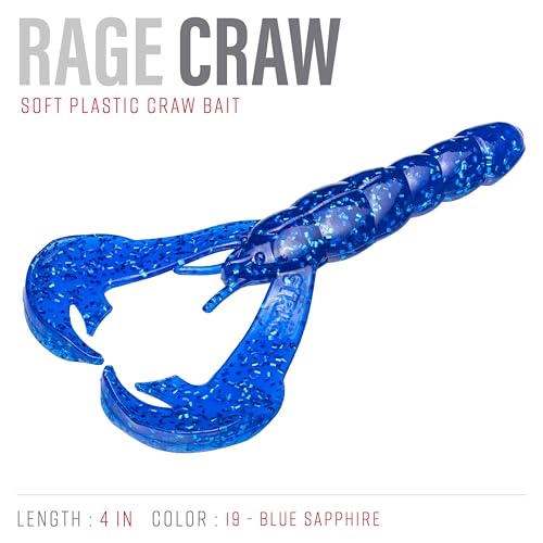Strike King Rage Tail Craw - color: Blue Sapphire, size: 0.145 inch