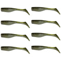 Fishing Lures for Speckled Trout, Redfish, Bass - Louisiana Paddle Tail Swimbaits for Freshwater and Saltwater - color: Green Hornet