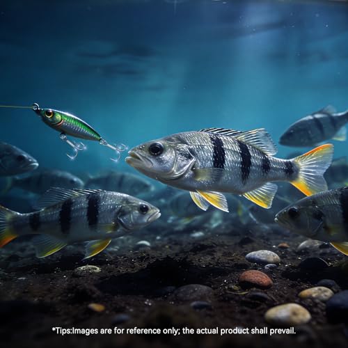 Treble Fishing Hooks, 4X Strong High Carbon Alloy Steel Triple Hooks, Sharp Barbed Fish Scale Pattern Fish Hooks,Freshwater Saltwater Sizes #8-3/0 - size: 6