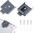 coolaroo Replacement Parts - Outside Mounted Blinds Curtain Rod Bracket Attachment, Vertical Blinds Replacement Parts, Deer Blind Brackets & mini Blind Brackets for Blinds Replacement - color: Gray, size: 1 SET