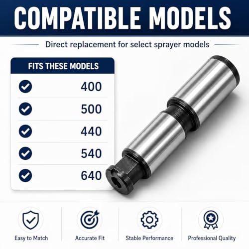 Piston Pump Repair Kit for 440, 540, 640 Airless Paint Sprayers, Replacement Piston Rod for 704-586 704-551