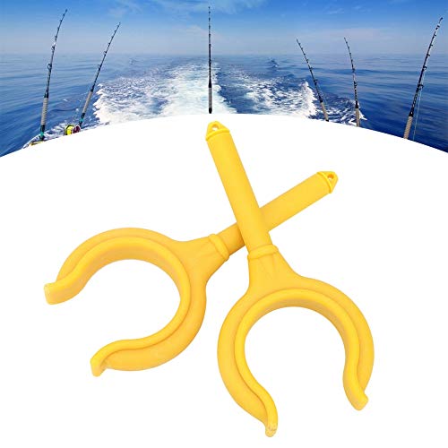2 pcs Boat Oar Lock, Marine Rowlock Horn Side Mount, Fishing Rod Holder Bracket, for Marine Rubber Dinghy Accessories, Kayak,Cknoe,Marine Boat,Lifeboat - color: Yellow