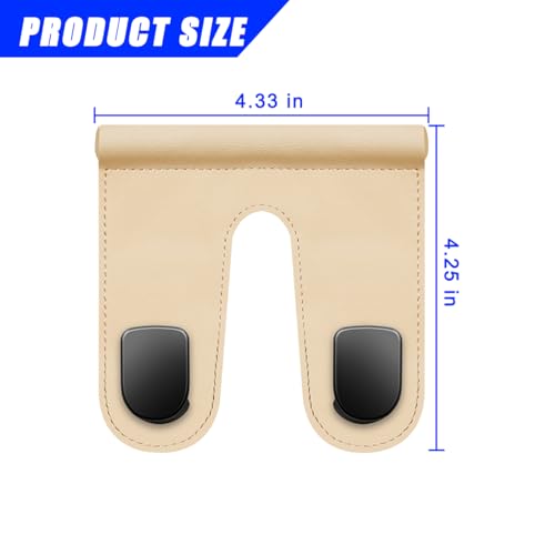 Mandark Car Co-Pilot Glovebox Hooks, Anti-Scratch Auto Co-Pilot Glove Box Hanger, Vehicle Interior Storage Organizer Accessories for Handbags Purses Coats, Universal for RV, SUV, Truck (Beige-2) - color: Beige-2