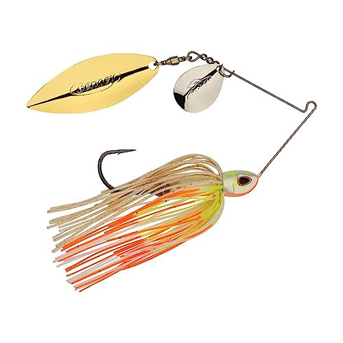 Berkley Power Blade Compact Fishing Spinnerbaits - color: Coleslaw/Silver + Gold, size: 3/4 oz - Colorado Willow