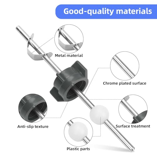 2pcs Bathroom Sink Stopper Drain Replacement Parts Kit, Lavatory Pop-Up Center Piece Assembly with Pivot Ball Rod Repair Compatible with Price Pfister PS2673/ PS469/ PSB327