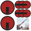 8Pcs Fishing Covers, Red Fishing Rod Sleeve and Hook Covers for Rod to Protect Fishermen from Sharp Fish Hooks Wrap
