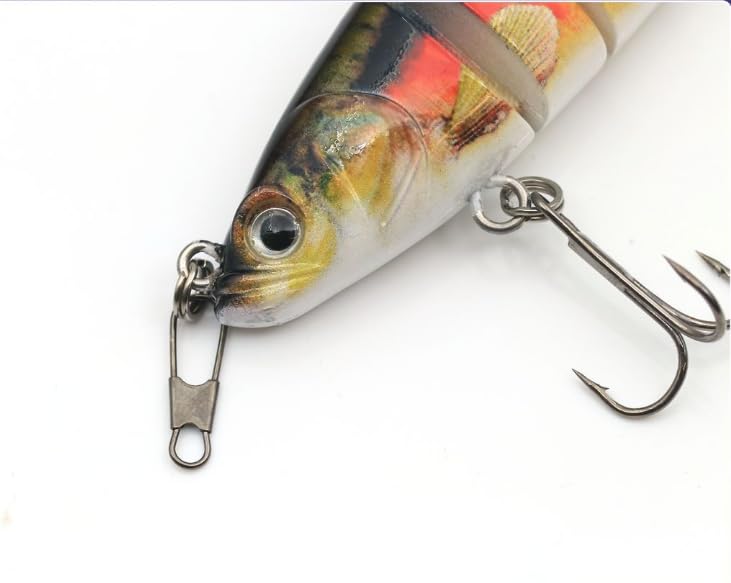 150pcs 3 Sizes Fishing Interlock Snaps Stainless Steel Safety Snap Fishing Clip Saltwater Freshwater Quick Change Fast Clip Connector Angler Gift
