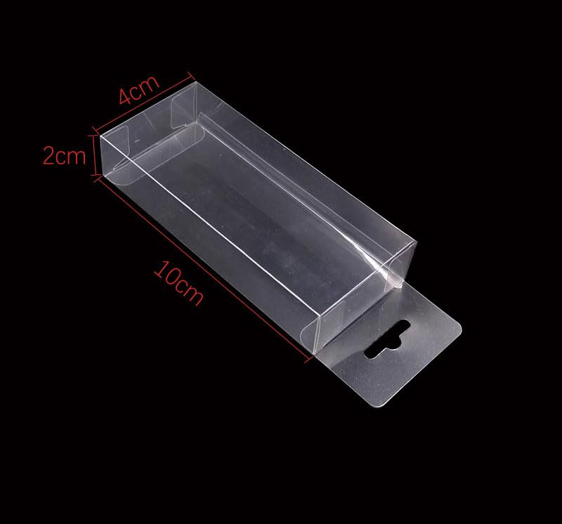 10pcs Fishing Lure Tackle Clear Plastic Package PET Box for Bait Crafts - size: 10cm/3.9" 10pcs