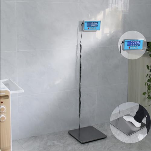 Shipping Scale 440lb with High Accuracy, Heavy Duty Stainless Steel Postal Scale with Hold/Tare, Digital Shipping Scale for Packages/Luggage/Post Office/Home, Battery & AC/DC Adapter