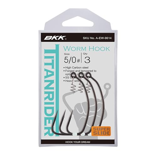BKK TITANRIDER Soft Plastic Hook - size: 18/0 (Pack of 2)