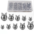 Removable Split Shot Fishing Weights & Sinkers 0.5g-2g Assorted Kit with Storage Box – Lead Sinkers for Drop Shot, Bass, Trout, Crappie, Freshwater & Saltwater Fishing
