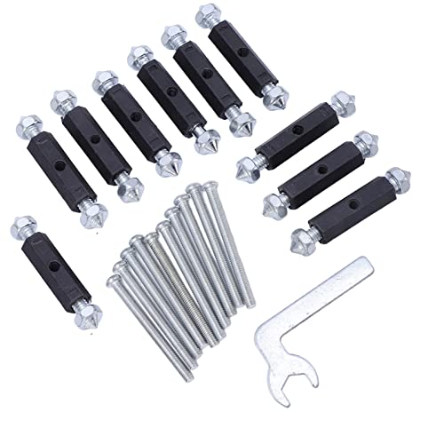 118 Type Electrical Box Repair Kit, Insulation Support Rod Cassette Repairer with Wrench, Quick Installation for Light Switch Socket, Prevent Loosening High Hardness