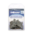 Hi-Seas Mini Double Barrel Copper Sleeves, 0.8 mm ID, 1.6 mm OD, 5.0 mm Length, Black, 100 pc - style: 0.8 mm ID/100 pc