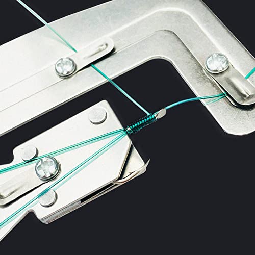 kobeIeen Stainless Steel Fishing Hook Tool Fishing Hook Tyer Knot Machine Tying Device Fishing Line Tyer Knotting Tools
