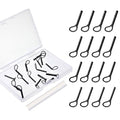 Fly Fishing Rod Tip Repair Kit 16 Pcs Tip Tops (4, 4.5, 5, 5.5) with 2 Glue Sticks, Metal Replacement Tips Portable Fishing Pole Repair Set for Fly Rods Broken Fish Pole